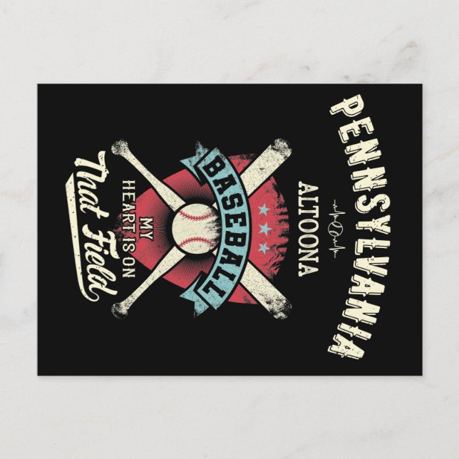 Pennsylvania Altoona Baseball Postcard (Front)