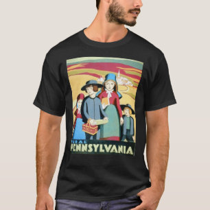 Pennsylvania Amish Travel Poster  T-Shirt