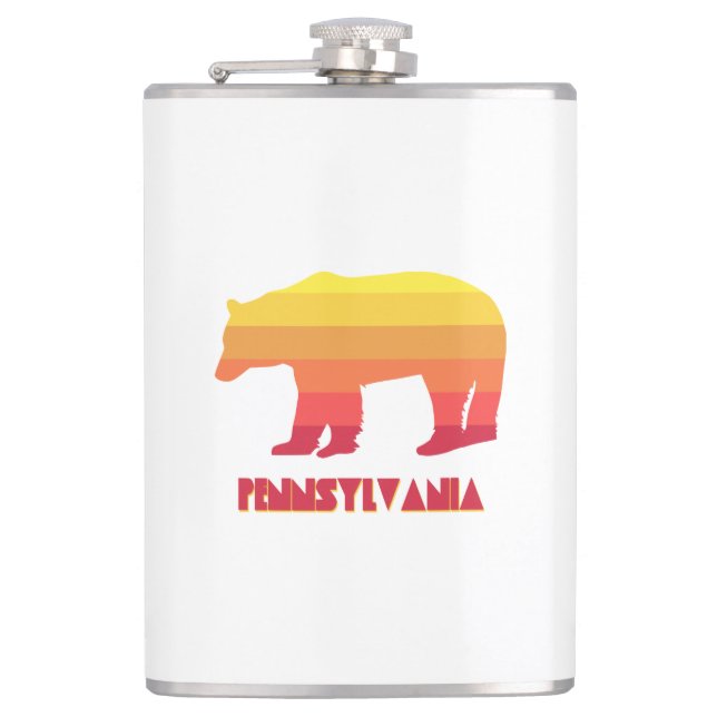Pennsylvania Bear Hip Flask (Front)