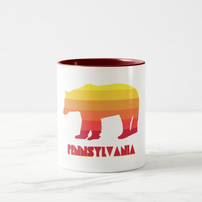 Pennsylvania Bear Two-Tone Coffee Mug (Center)
