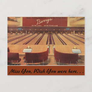 Pennsylvania, Berry's Bowling, Erie Postcard