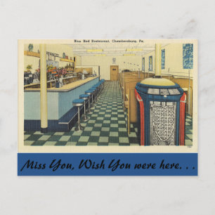 Pennsylvania, Blue Bird Restaurant, Chambersburg Postcard