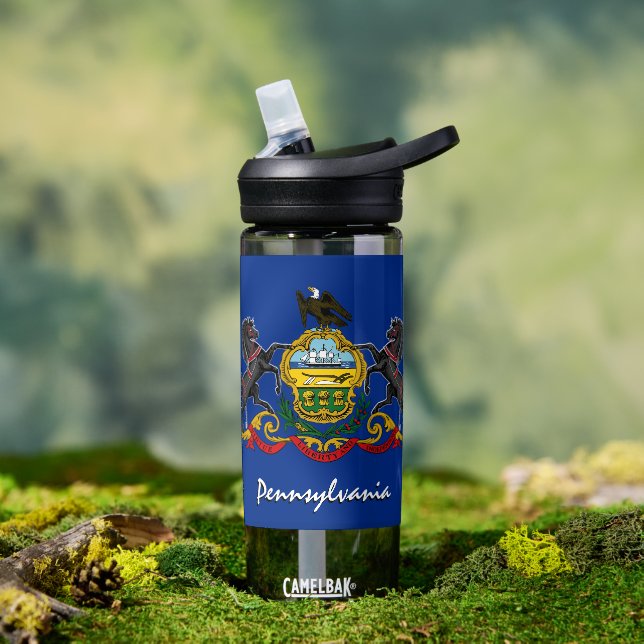Pennsylvania bottle, patriotic Pennsylvania Flag Water Bottle (Outdoor)