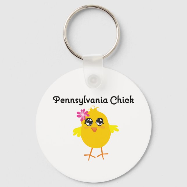Pennsylvania Chick Key Ring (Front)
