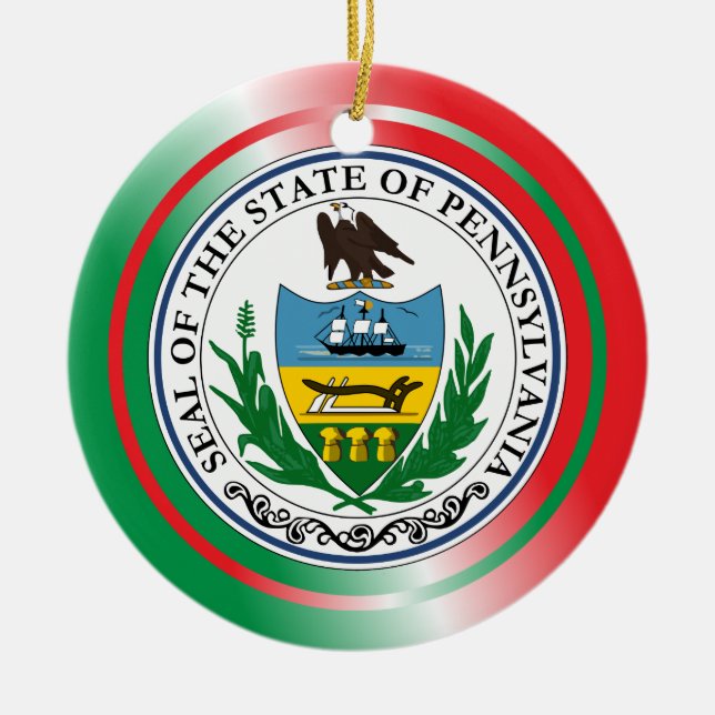 Pennsylvania Christmas Ornament (Front)