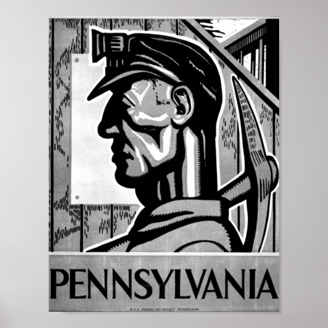 Pennsylvania coal Poster WPA 1938 Poster (Front)