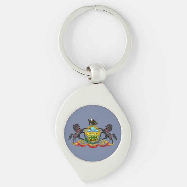 Pennsylvania Coat of Arms Key Ring (Front)