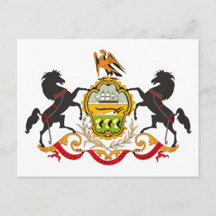 Pennsylvania Coat of Arms Postcard