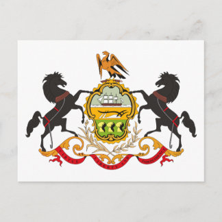 Pennsylvania Coat of Arms Postcard