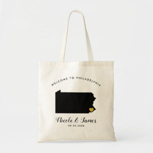 Pennsylvania Destination Wedding Welcome Bag Tote