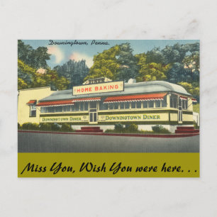 Pennsylvania, Downingtown Diner, Downingtown Postcard