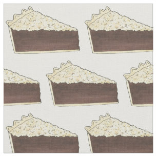 Pennsylvania Dutch Amish Food Shoo Fly Pie Slice Fabric
