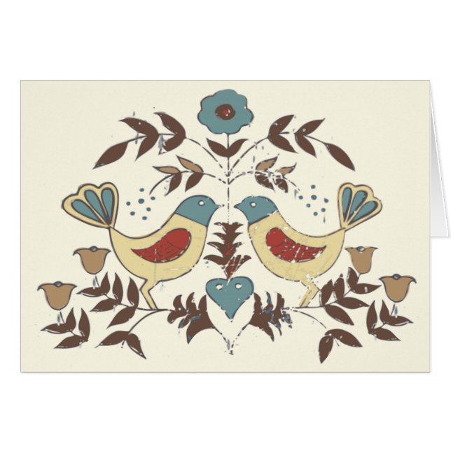 Pennsylvania Dutch Amish Hex Sign Bird Americana (Front Horizontal)