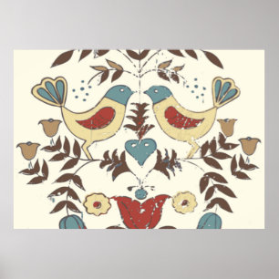 Pennsylvania Dutch Amish Hex Sign Bird Americana