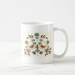 Pennsylvania Dutch Amish Hex Sign Bird Americana Coffee Mug