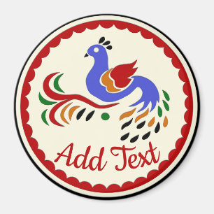 Pennsylvania Dutch Hex Sign , add text Magnet