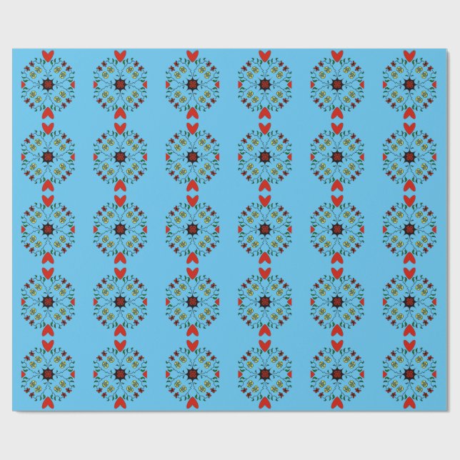 Pennsylvania Dutch Wrapping Paper (Flat)