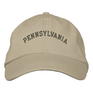 Pennsylvania Embroidered Basic Cap Olive Green