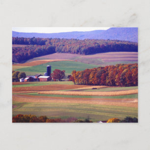 Pennsylvania Farm in Autumn Postcard
