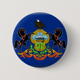 Pennsylvania Flag 6 Cm Round Badge