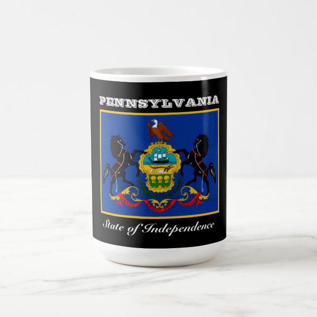 Pennsylvania flag and slogan coffee mug (Center)