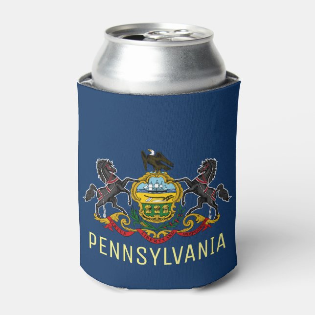 Pennsylvania Flag Can Cooler (Can Front)