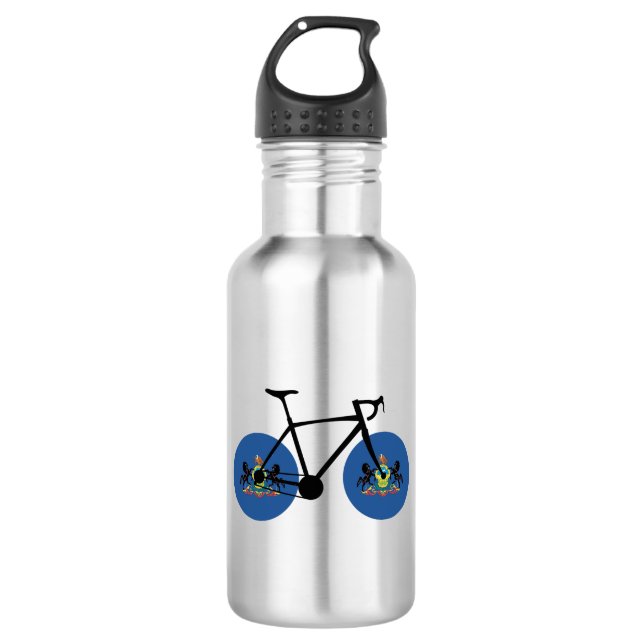 Pennsylvania Flag Cycling 532 Ml Water Bottle (Front)