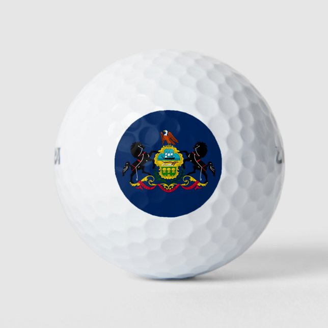 Pennsylvania flag golf balls (Front)