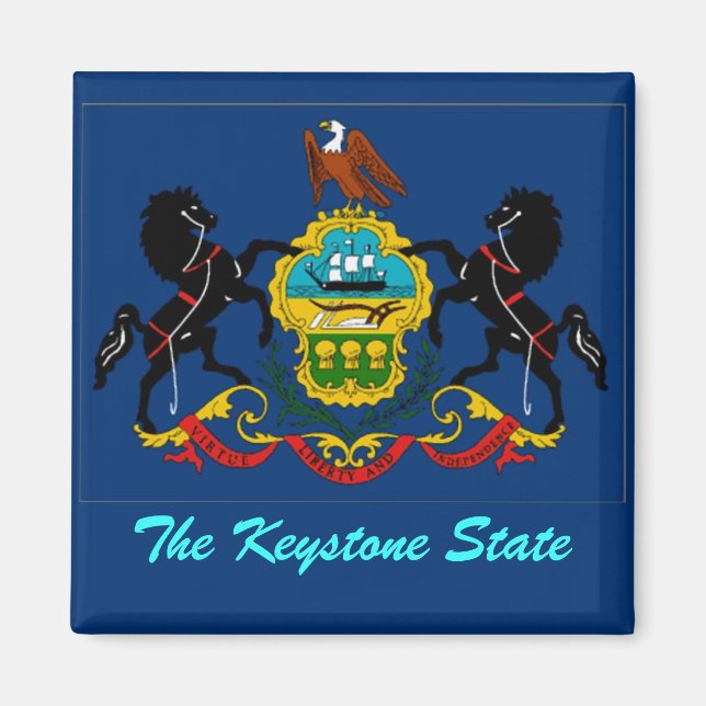Pennsylvania Flag Magnet (Front)