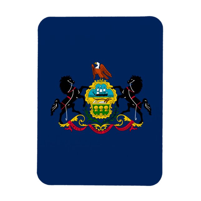 Pennsylvania flag magnet (Vertical)