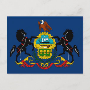 Pennsylvania Flag Postcard