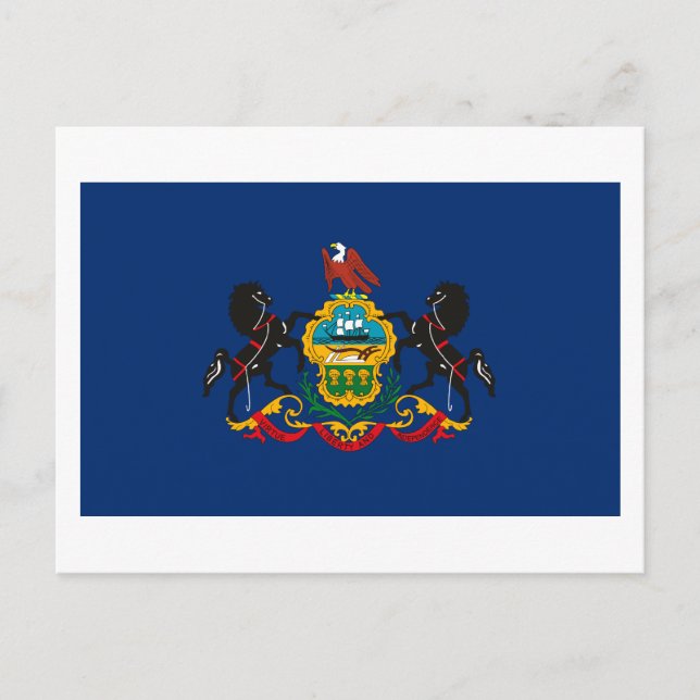 Pennsylvania Flag Postcard (Front)