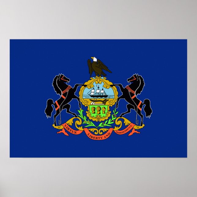 Pennsylvania Flag Poster (Front)