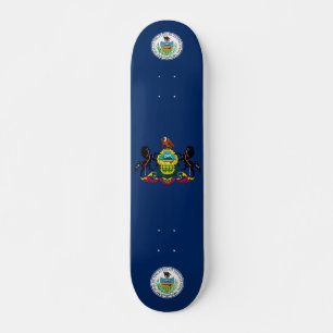 Pennsylvania flag skateboard