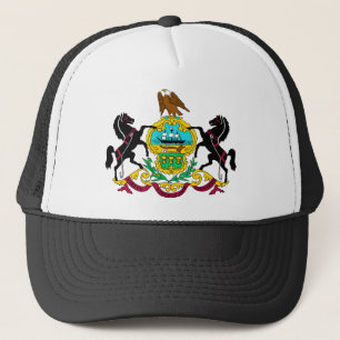 Pennsylvania Flag Theme 00 Trucker Hat
