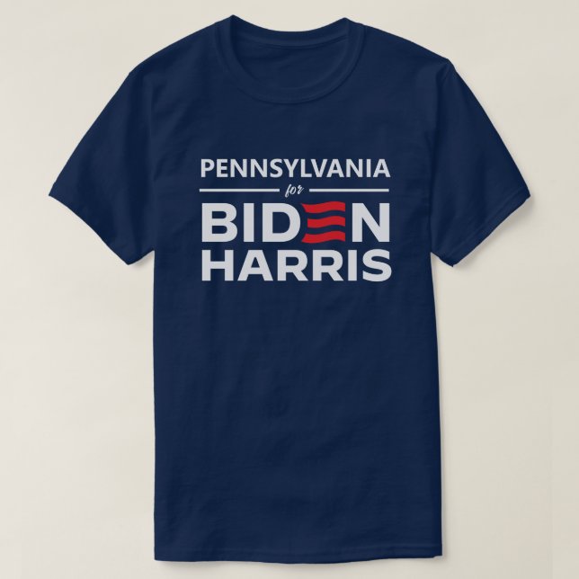 Pennsylvania for Biden Harris T-Shirt (Design Front)