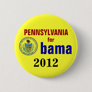 Pennsylvania for Obama 2012 6 Cm Round Badge