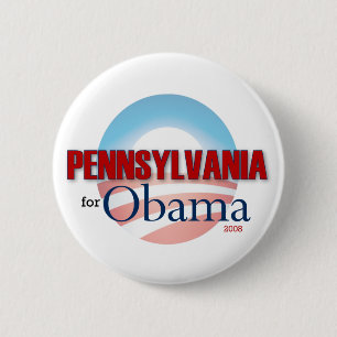 PENNSYLVANIA for Obama 6 Cm Round Badge