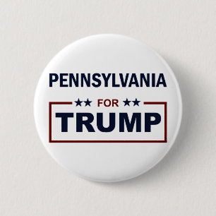 Pennsylvania for Trump 6 Cm Round Badge