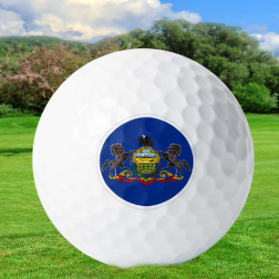 Pennsylvania Golf Balls, state Flag / Patriots Golf Balls
