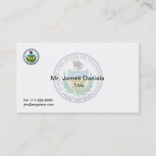 Pennsylvania Great Seal Business Card