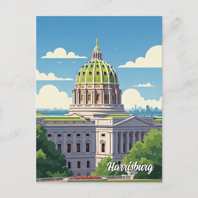 Pennsylvania Harrisburg Travel Postcard (Front)