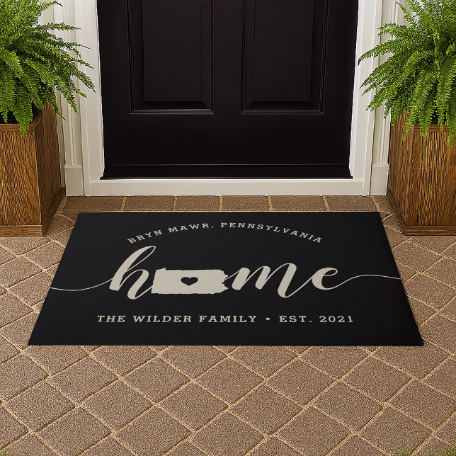 Pennsylvania Home State Personalised Doormat (Creator Uploaded)