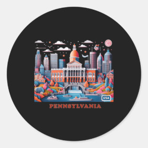 Pennsylvania In Usa Sticker 