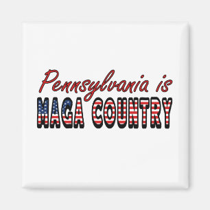 Pennsylvania Is MAGA Country Trump Trucker Hat Magnet