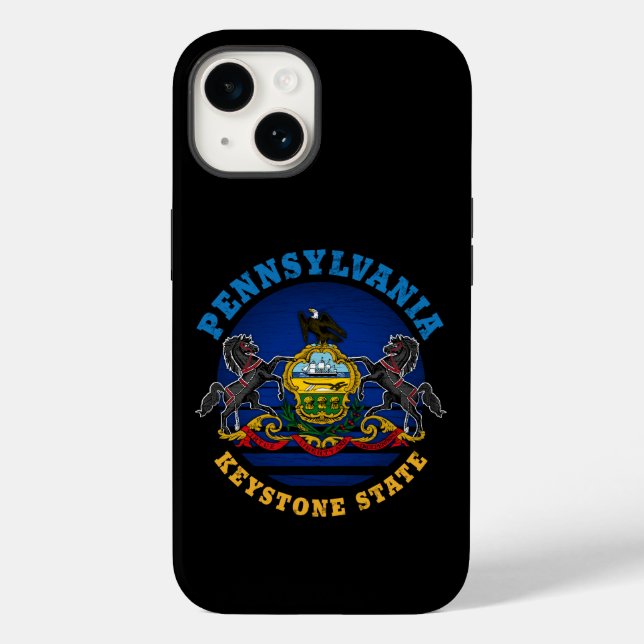 PENNSYLVANIA KEYSTONE STATE FLAG Case-Mate iPhone CASE (Back)