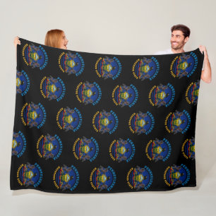 PENNSYLVANIA KEYSTONE STATE FLAG FLEECE BLANKET
