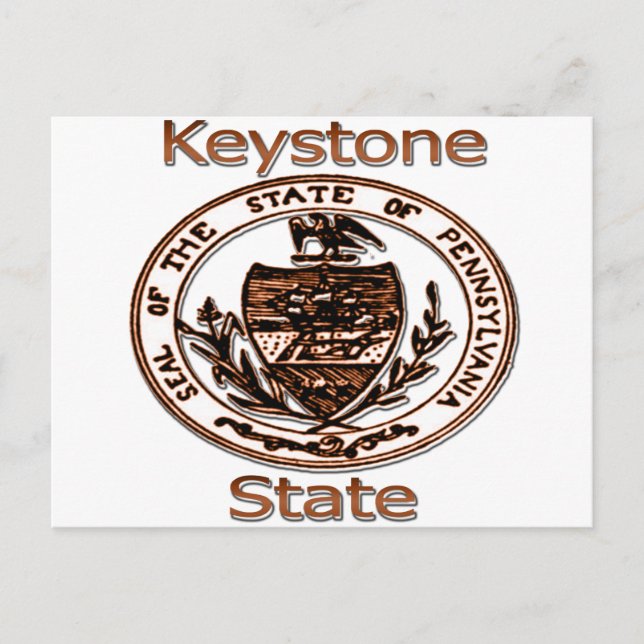 Pennsylvania Keystone State Seal Postcard (Front)