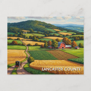 Pennsylvania Lancaster County Travel Postcard