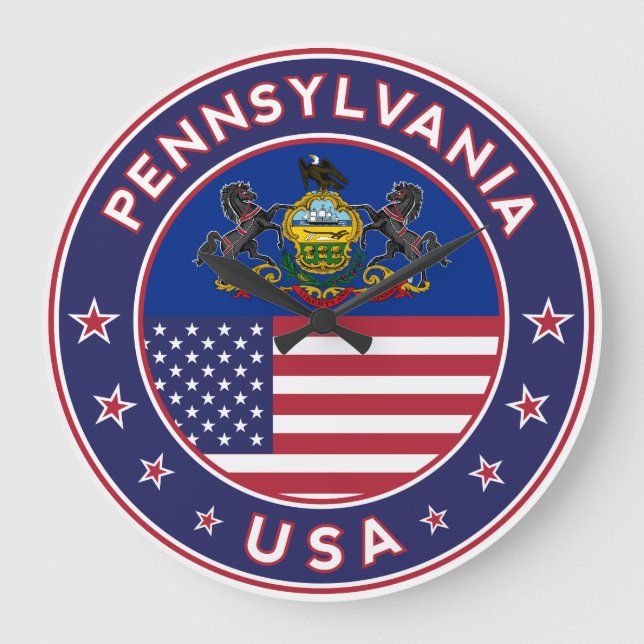 Pennsylvania Large Clock (Front)